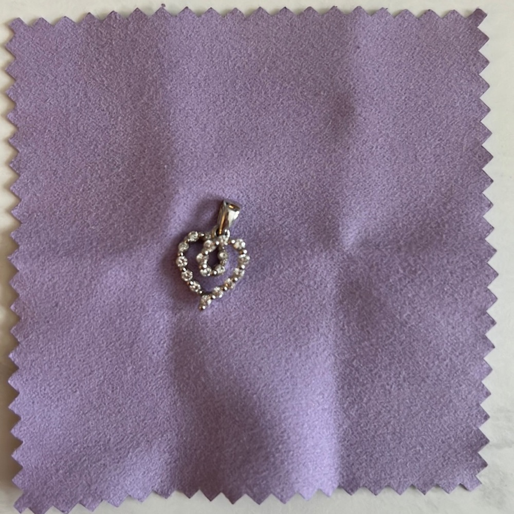 White gold Charm